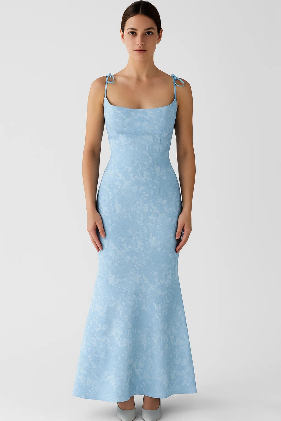 Elegantes Abendkleid | Figurbetont mit Schleifendetail – Zarte Schönheit