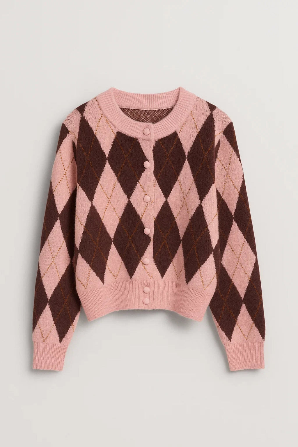 Verspielte Eleganz Cardigan – Gemütlicher Stil mit Rautenmuster