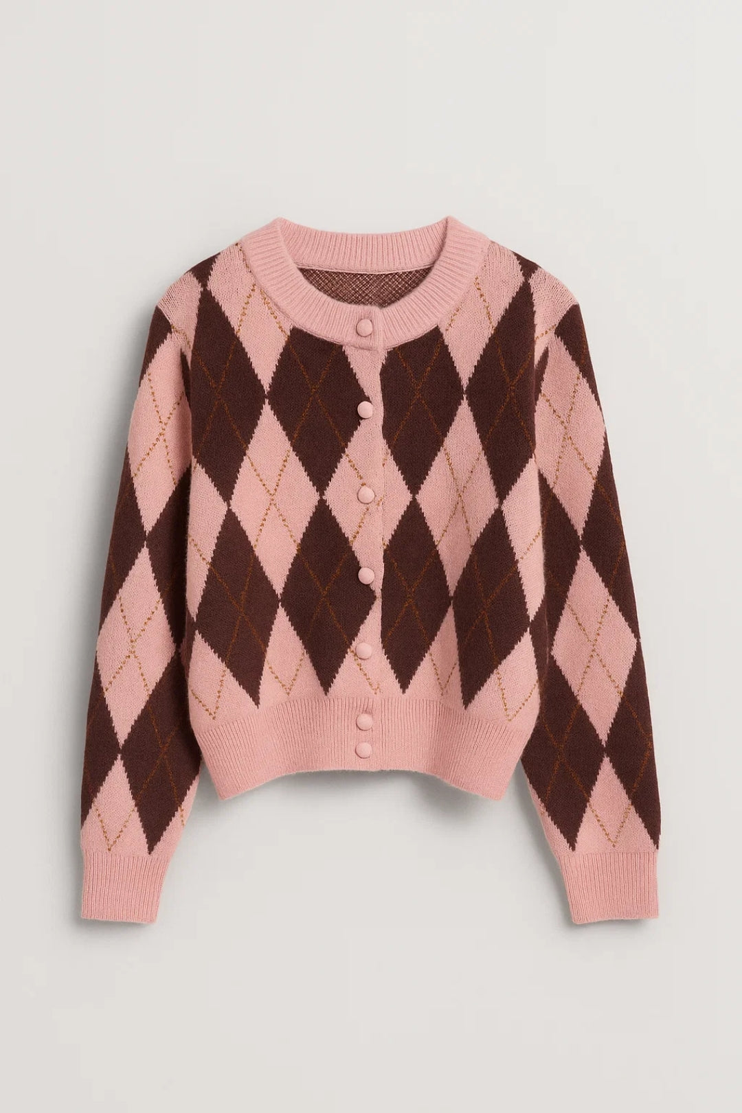 Verspielte Eleganz Cardigan – Gemütlicher Stil mit Rautenmuster