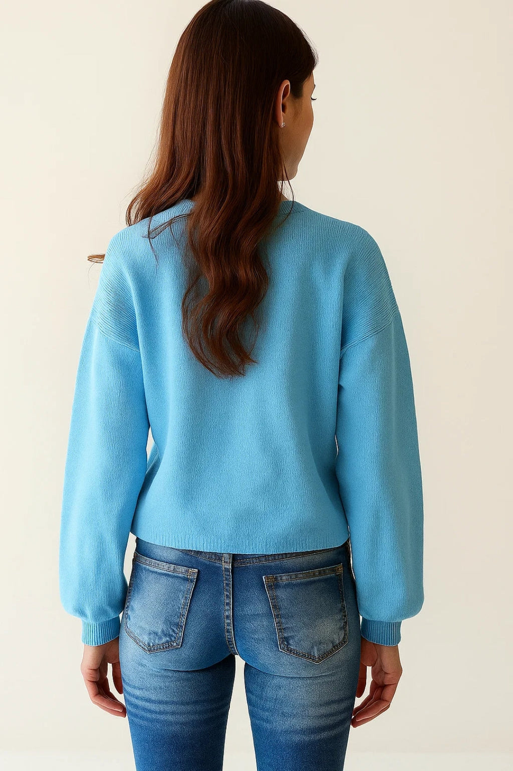 Gemütliche Strickjacke mit Geistermuster | Verspielt für kühle Tage