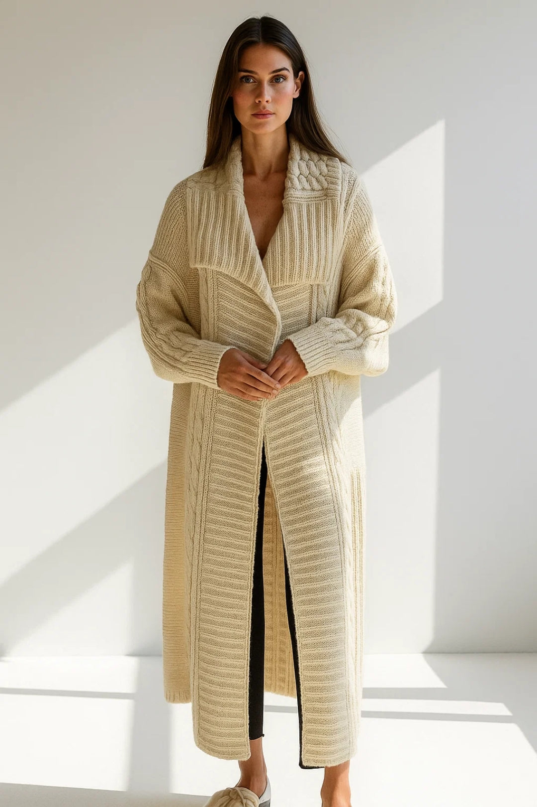 Gemütlicher Strickmantel – Weich & Warm für kühle Tage