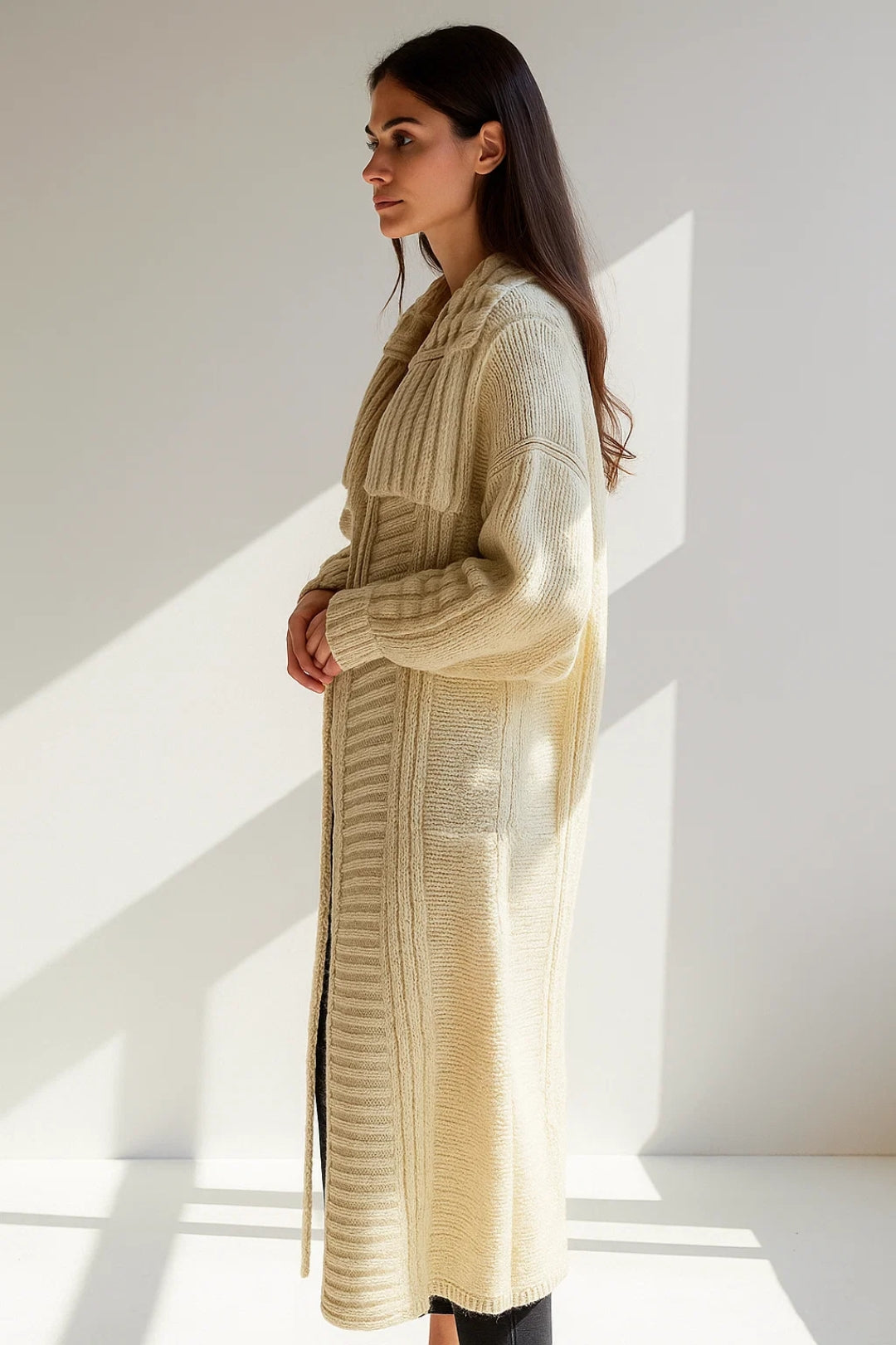 Gemütlicher Strickmantel – Weich & Warm für kühle Tage