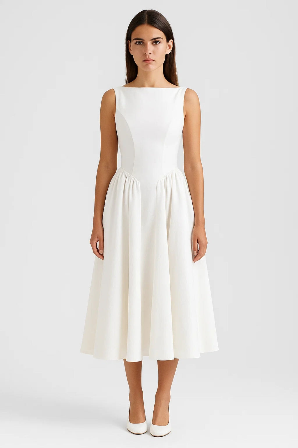 Elegantes, Ärmelloses Kleid – Klassischer Schnitt für Stilvolle Anlässe