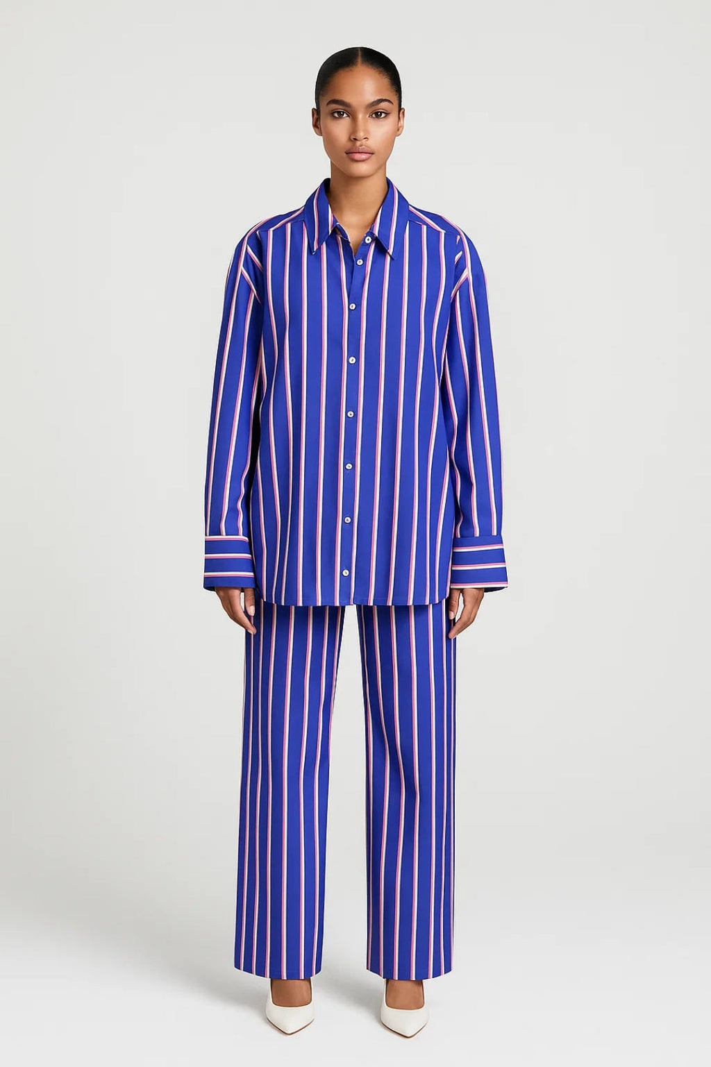 Elegantes Zweiteiliges Set | Moderner Schnitt mit Hemdkragen | Stilvoll & Vielseitig