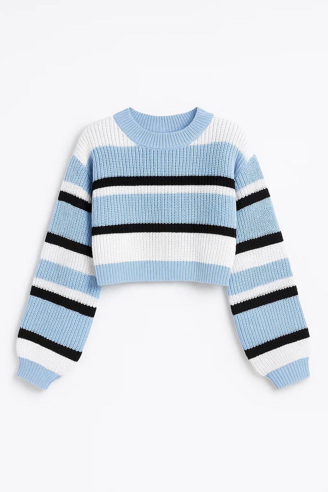 Gemütlicher Gestreifter Pullover – Moderner Kurzschnitt für jeden Tag