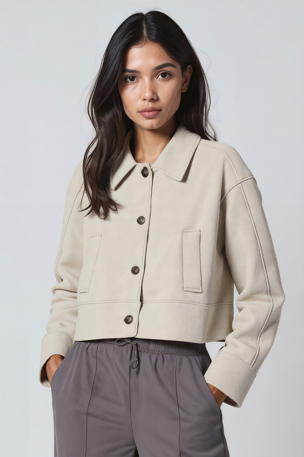 Stylische Veloursjacke | Weich und Gemütlich für Übergangszeiten