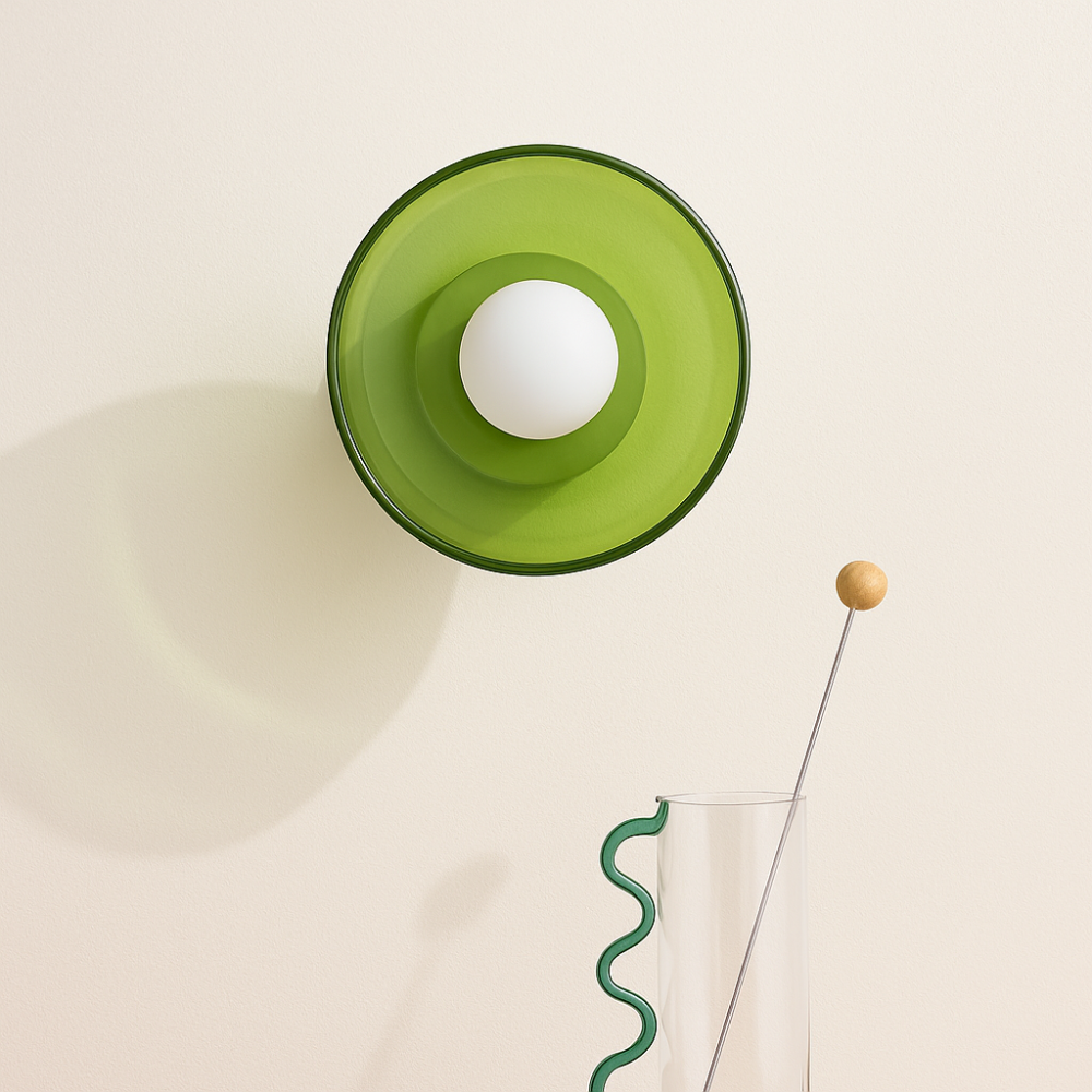 Elegante Glas-Deckenleuchte | Warmweißes Licht | Minimalistisch & Nordisch