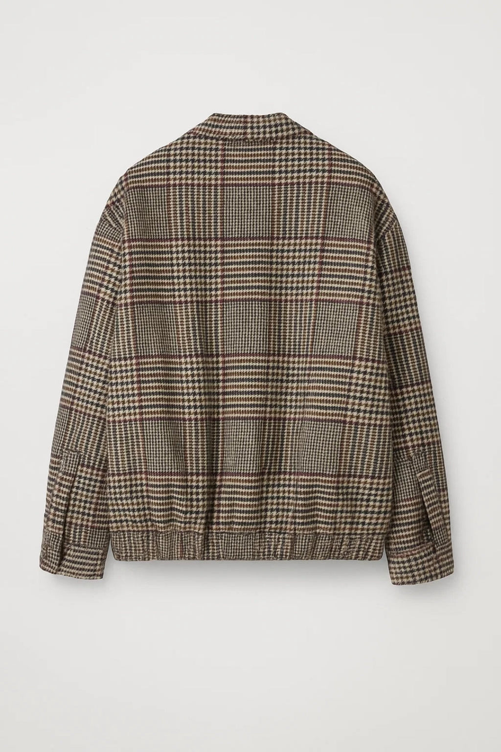 Karo-Jacke – Klassische Eleganz mit Geradem Schnitt und Kragen