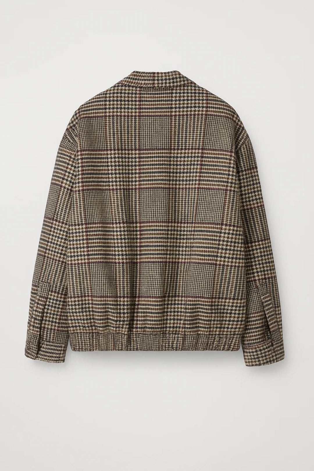 Karo-Jacke – Klassische Eleganz mit Geradem Schnitt und Kragen