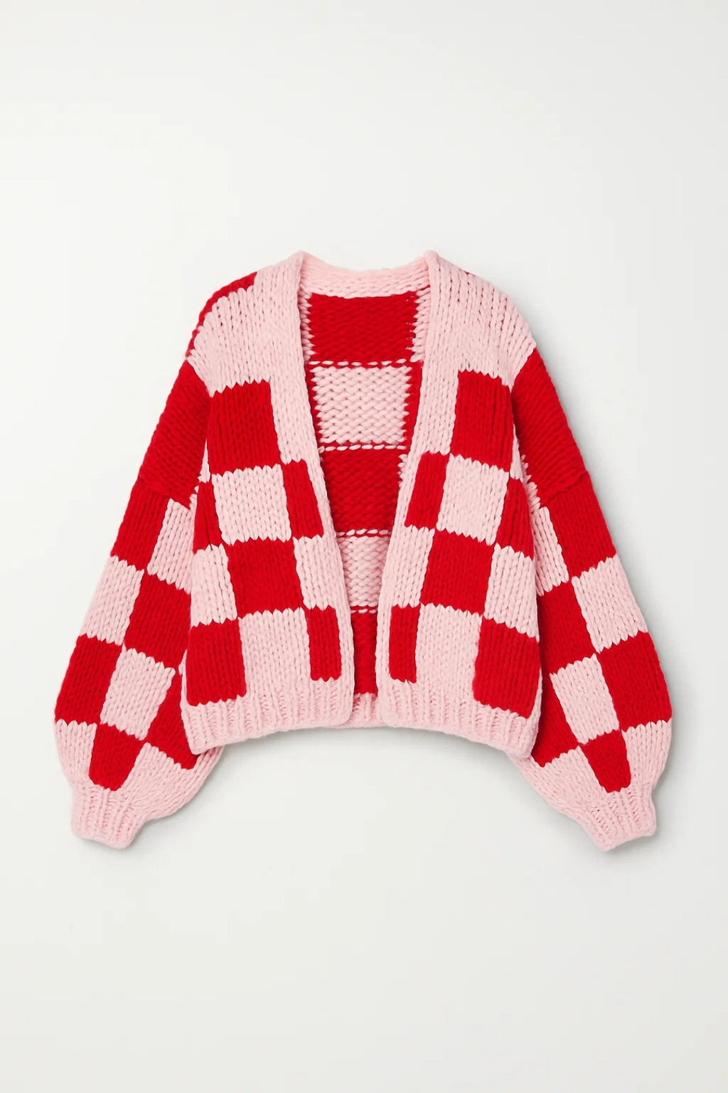 Gemütliche Karo-Strickjacke | Verspielt & Locker für jeden Anlass