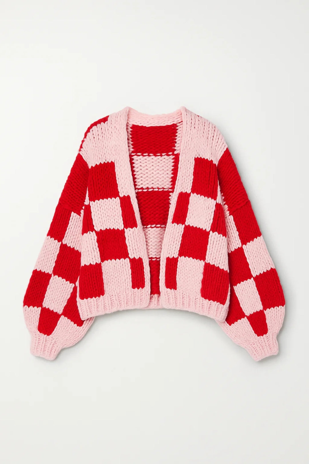 Gemütliche Karo-Strickjacke | Verspielt & Locker für jeden Anlass