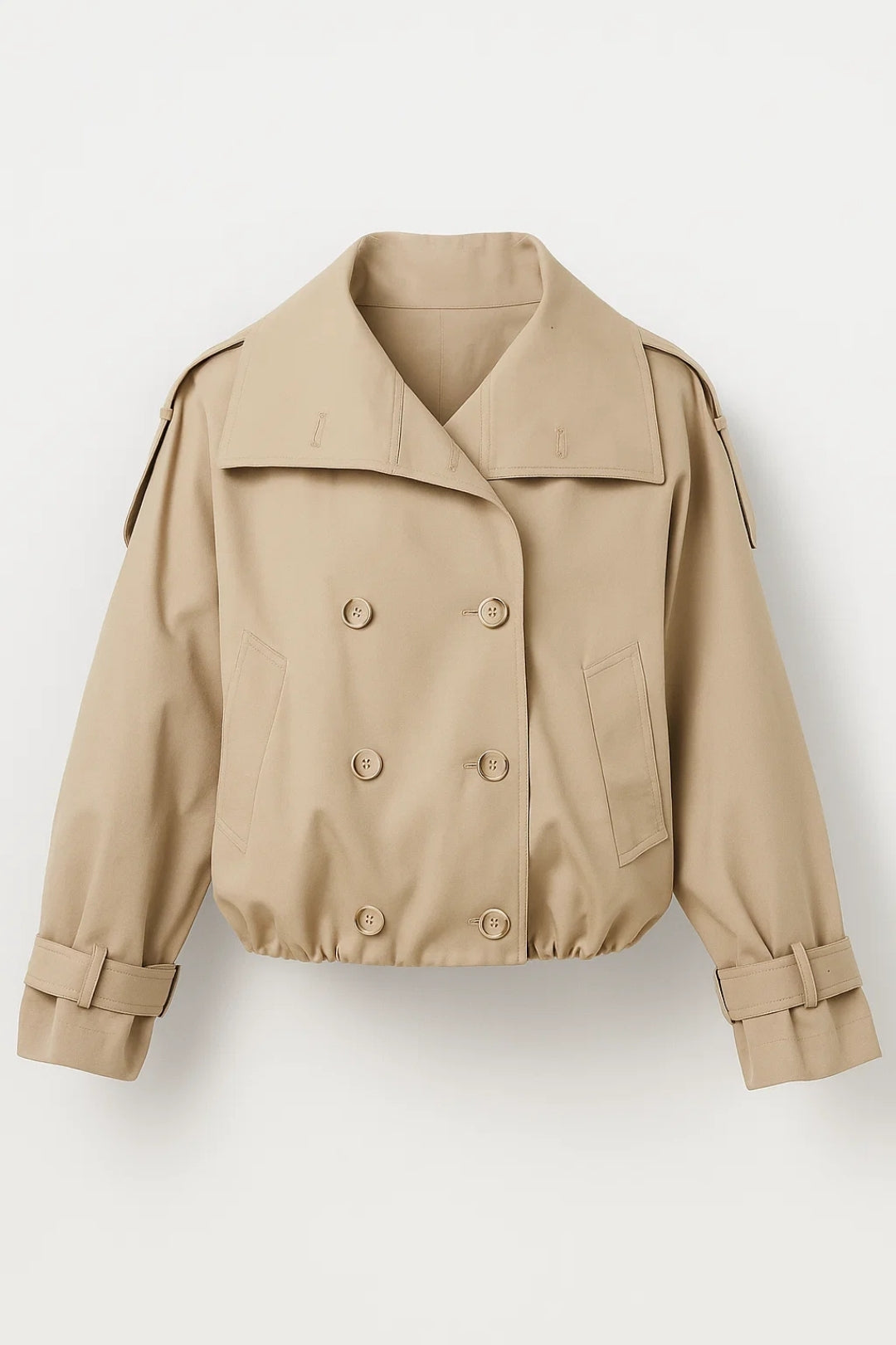 Moderne Kurze Jacke | Doppelreihiger Schnitt für Eleganz & Stil