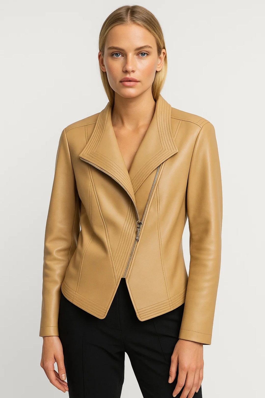 Figurbetonte Kurzjacke | Zeitlose Eleganz mit Reißverschluss für mühelosen Stil