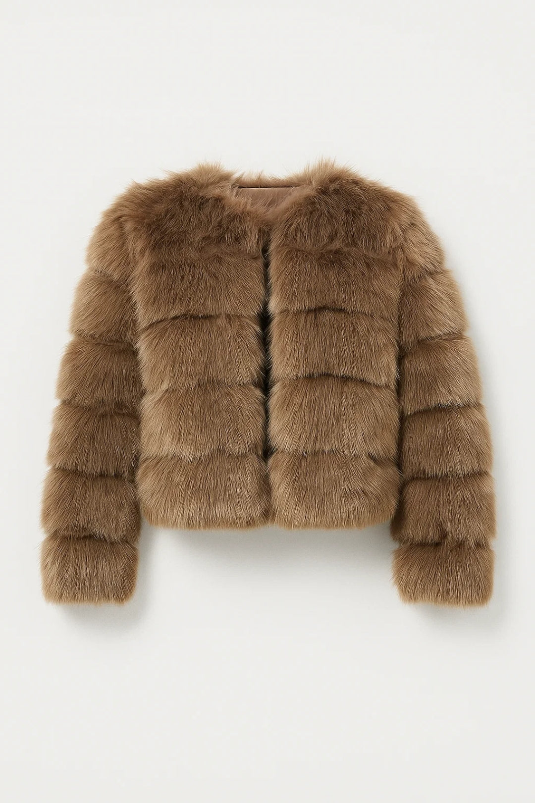 Elegante Kurzjacke mit Kunstpelz – Gemütliche Wärme für stilvolle Auftritte