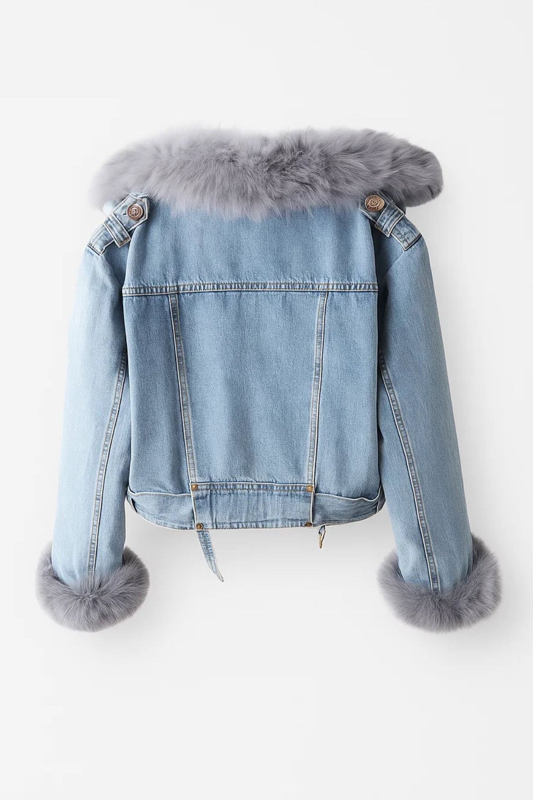 Stilvolle Kurze Jacke | Gemütlicher Kunstpelzbesatz für Eleganz