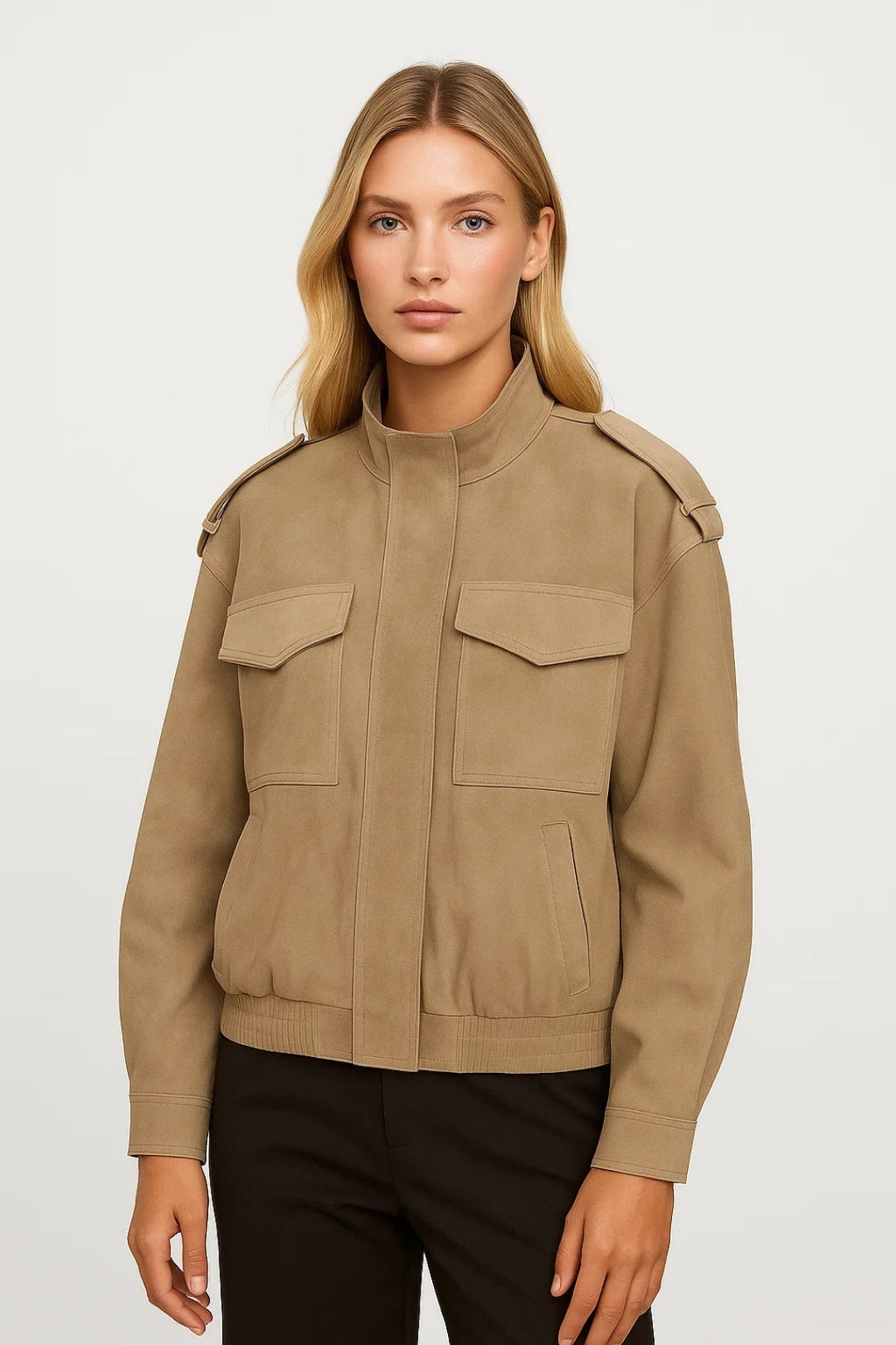 Elegante Kurzjacke mit Taschen – Praktisch und Stilvoll für Jeden Tag