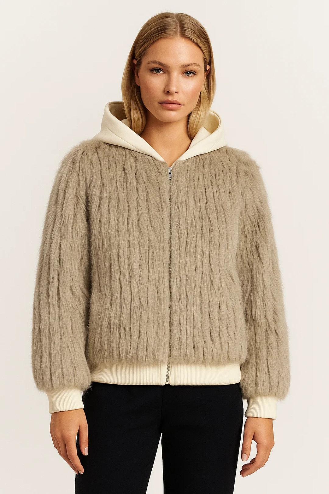 Moderne Jacke mit Kapuze | Gemütliche Wärme & Strukturierte Oberfläche