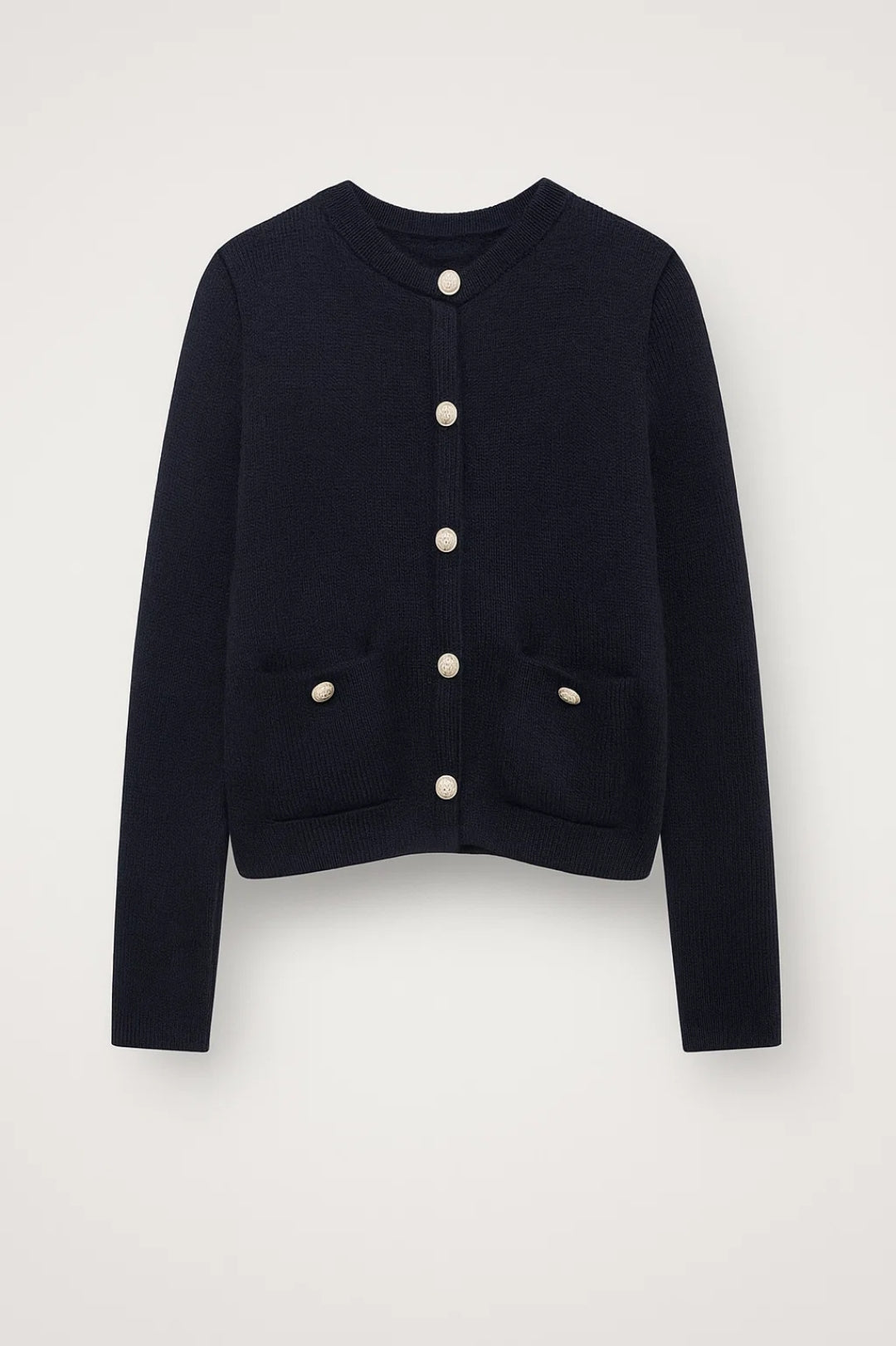 Elegante Strickjacke mit Knöpfen & Taschen – Gemütlicher Stil für jede Gelegenheit