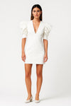 Elegantes Kurzkleid mit Puffärmeln – Mühelos modern für jeden Anlass