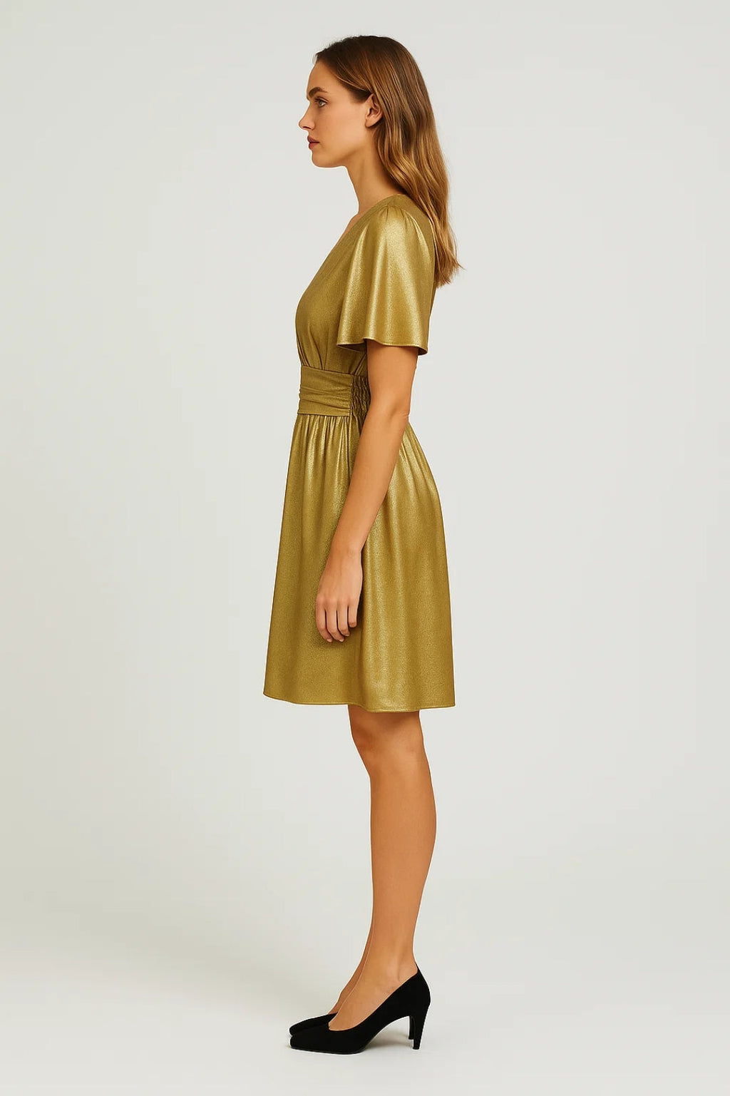 Festliches Wickelkleid – Eleganter, weiter Rock für besondere Anlässe