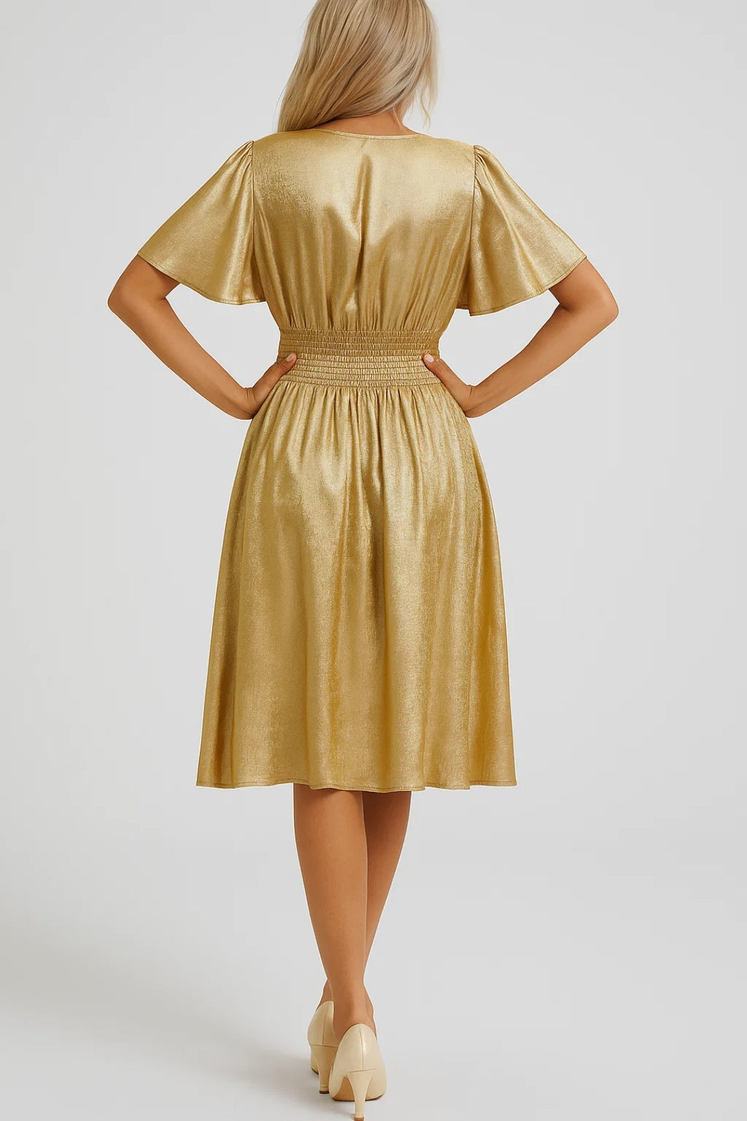 Festliches Wickelkleid – Eleganter, weiter Rock für besondere Anlässe