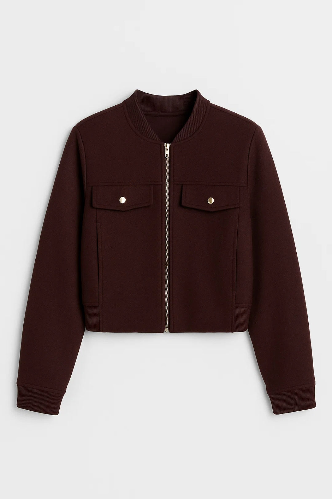 Stilvolle Kurzjacke | Gerader Schnitt mit Reißverschluss | Mühelos elegant