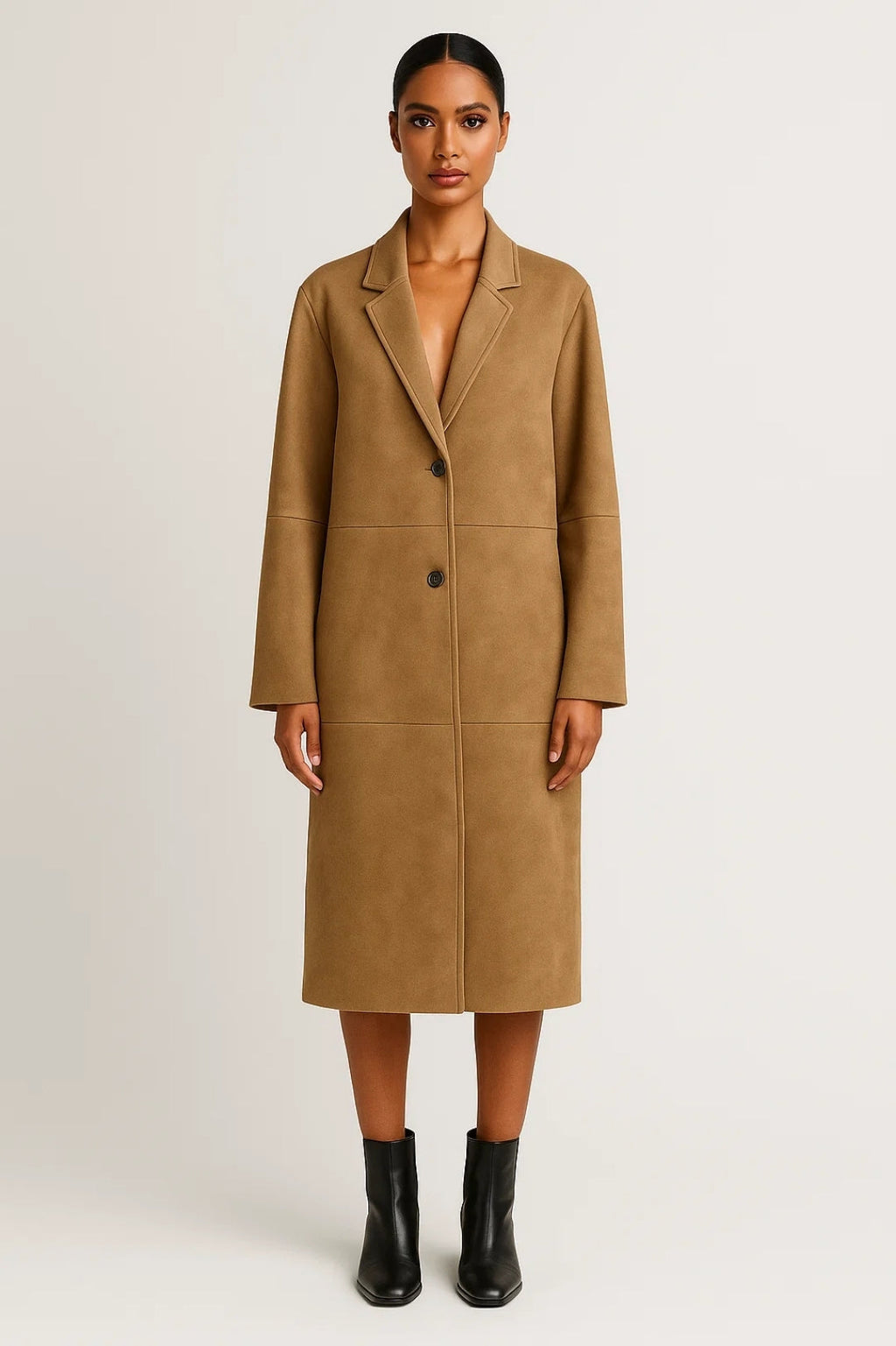 Eleganter Langer Mantel | Klassischer Schnitt für mühelosen Stil