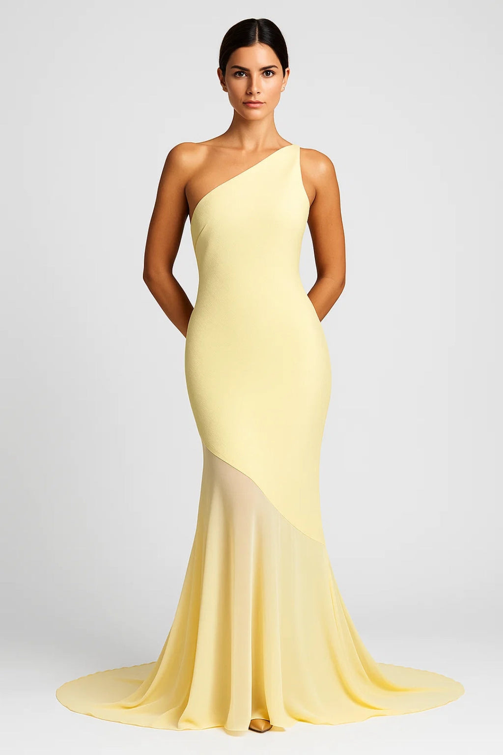 Elegantes Abendkleid | One-Shoulder Design | Fließender Schnitt für jeden Anlass