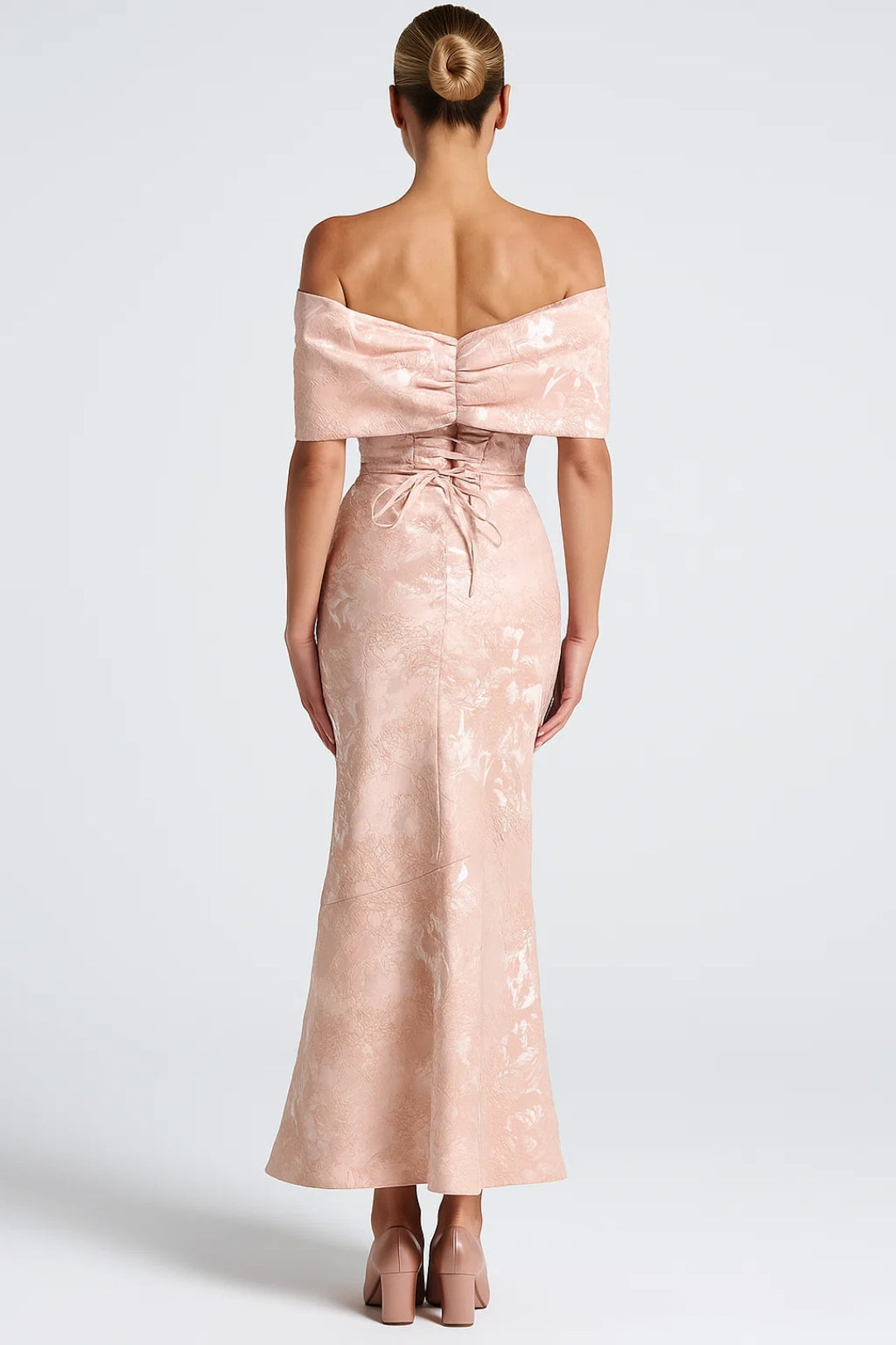 Elegantes Abendkleid | Schulterfrei mit Schleifendetail – Perfekt für Festlichkeiten