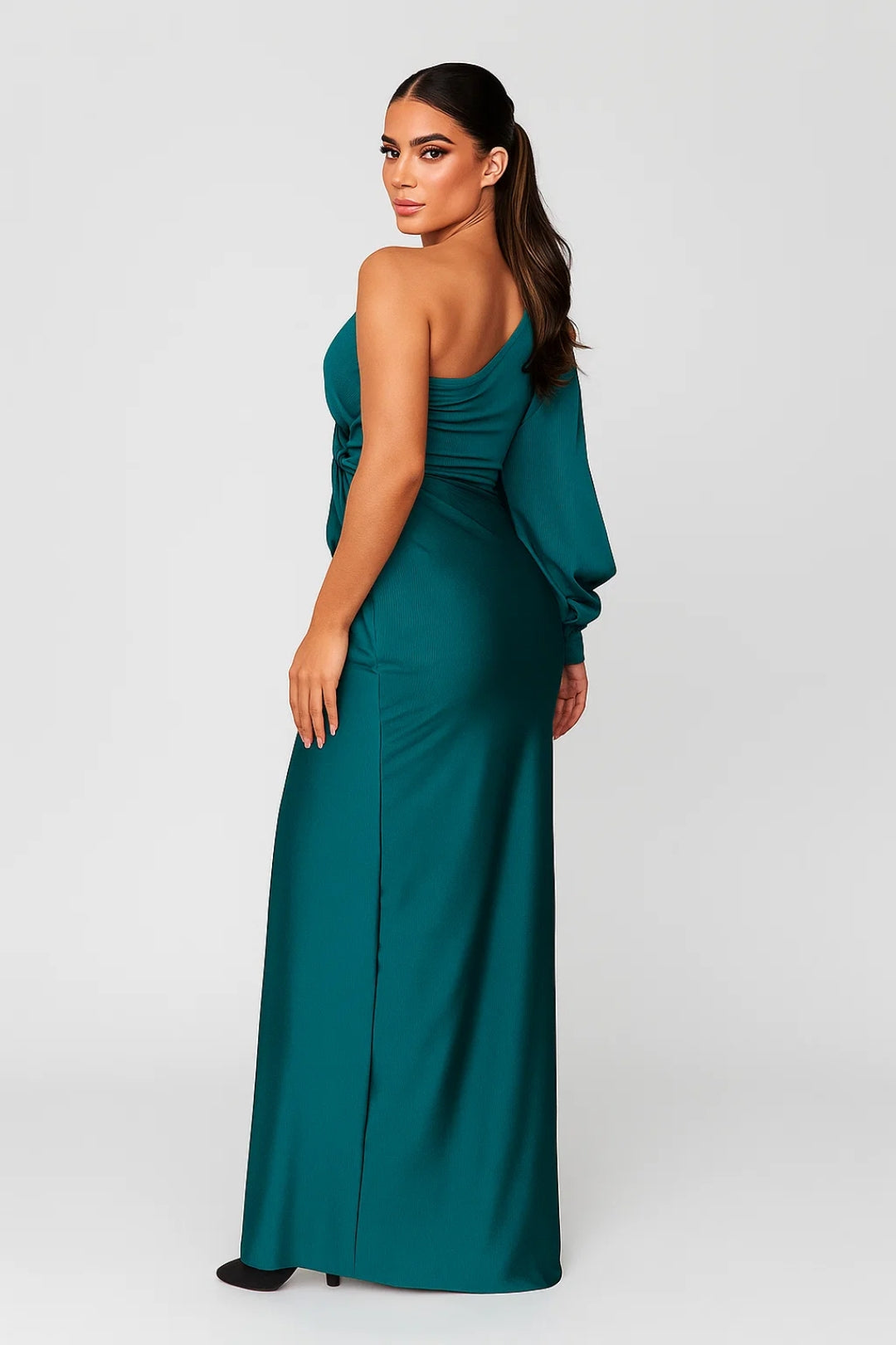 Elegantes Abendkleid | Asymmetrischer Schnitt & Drapierung für Stilbewusste