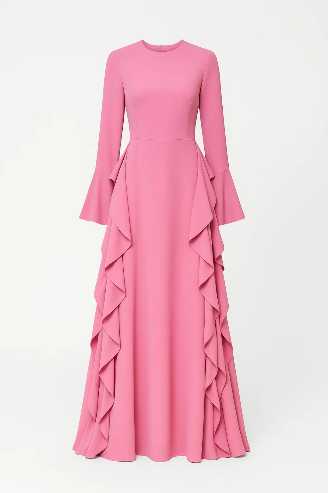 Elegantes Maxikleid | Müheloser Stil mit Volants | Zeitlose Raffinesse