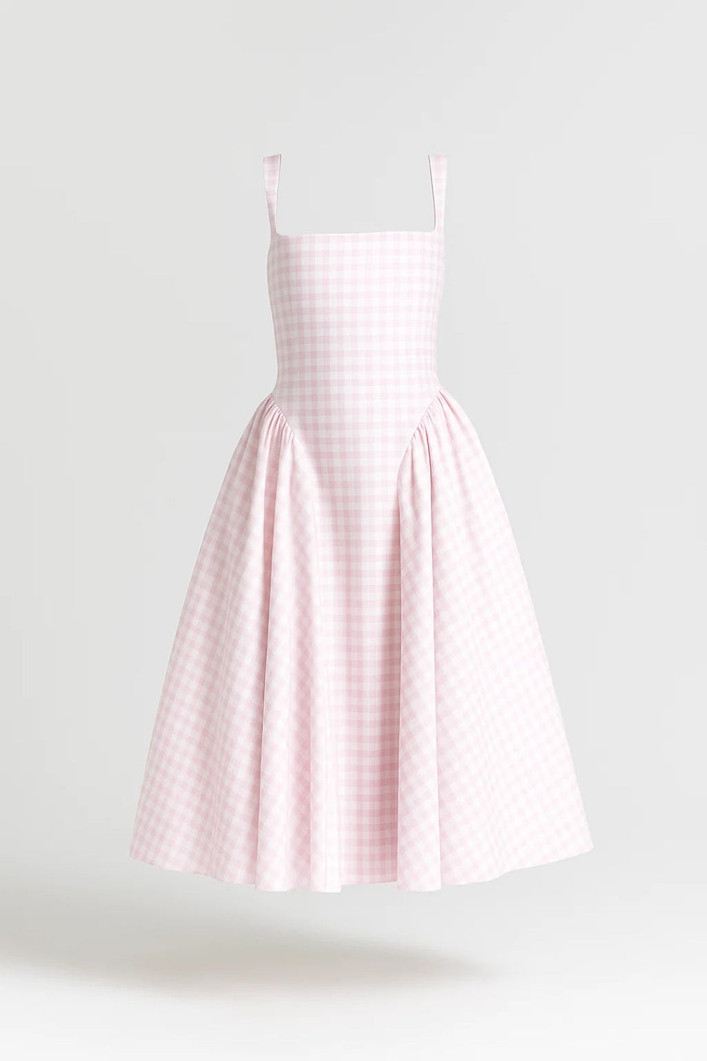 Elegantes Langes Kleid | Gemütlicher Trägerstil | Kariertes Design