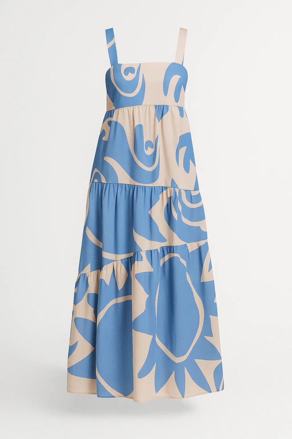 Elegantes Maxikleid | Weit geschnitten mit Trägern | Modernes Design