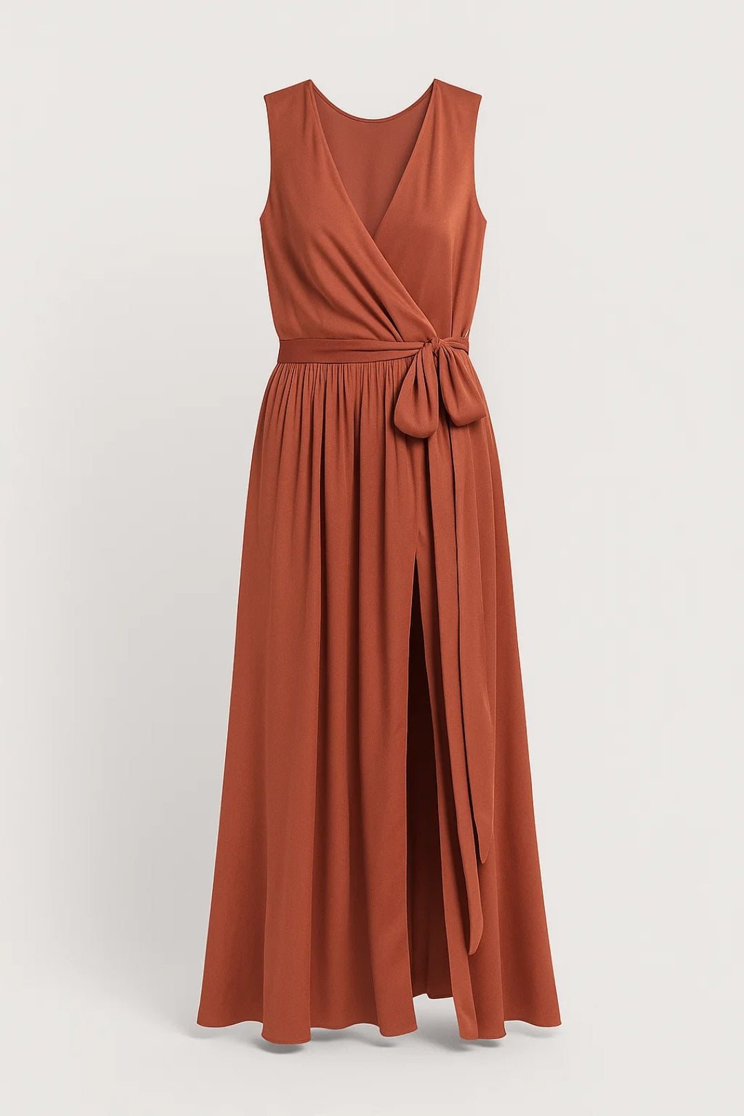 Elegantes Wickelkleid mit Schlitz – Mühelos raffinierter Stil für besondere Anlässe