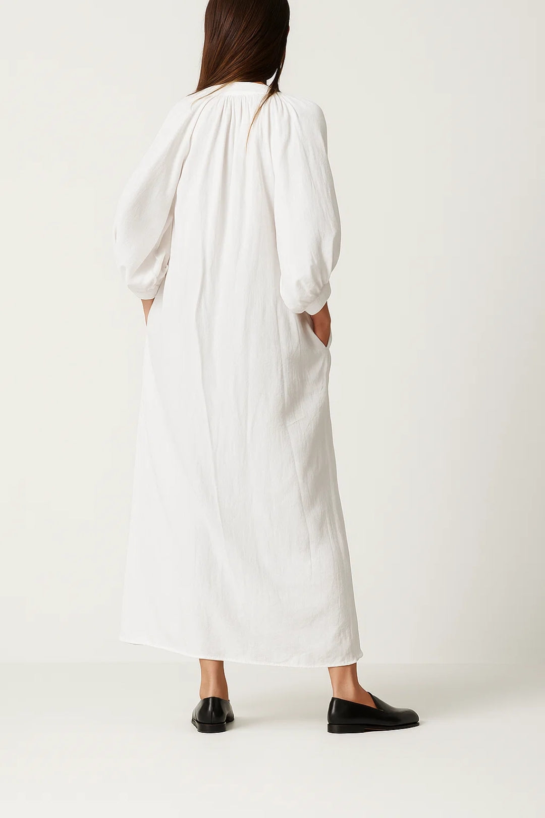 Elegantes Maxi Kleid | Langarm mit Knopfleiste – Mühelos schick für jeden Anlass