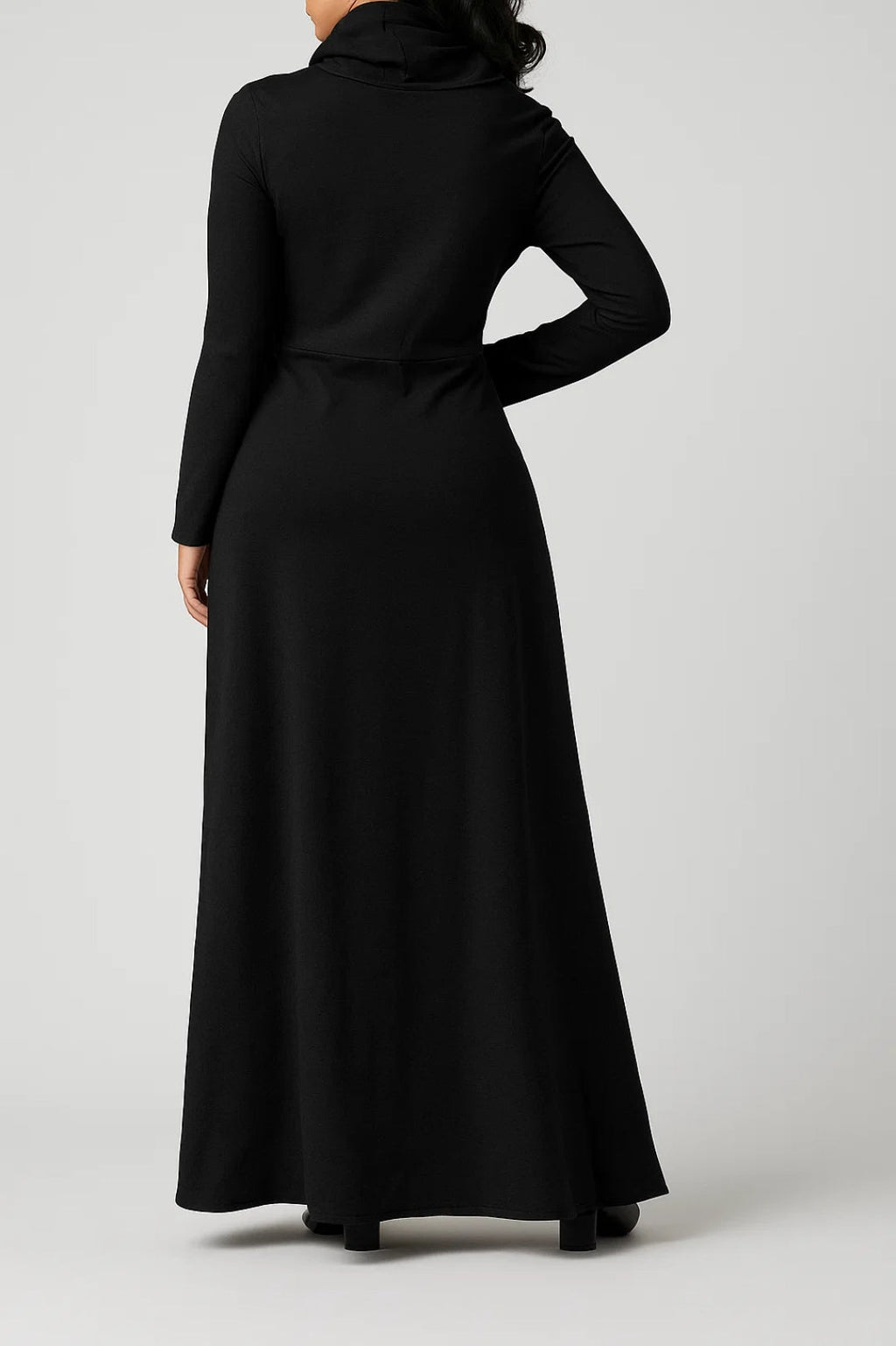 Elegantes Maxi Kleid | Gemütlicher Rollkragen | Schlichte Raffinesse