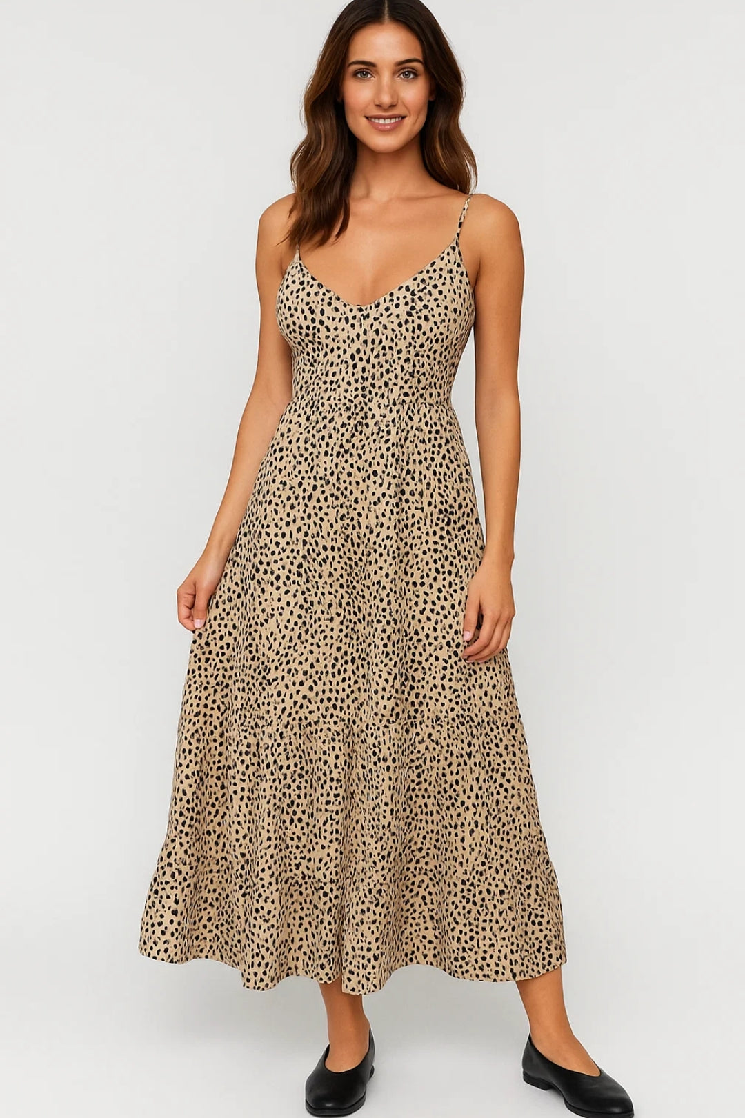 Elegantes Maxi Kleid | Spaghettiträger für mühelosen Sommerstil