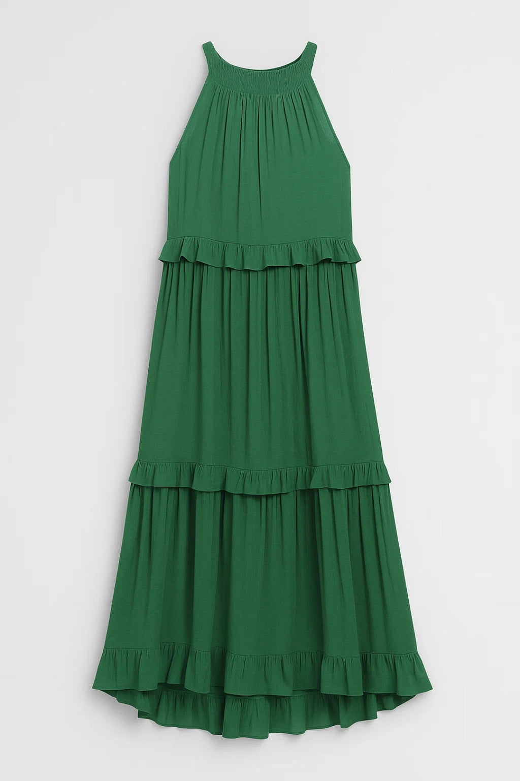 Elegantes Maxikleid | Weit fallend mit Volants – Perfekt für den Sommer