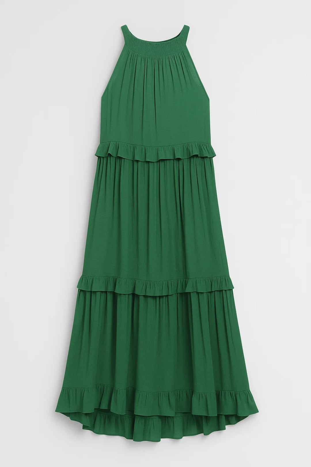 Elegantes Maxikleid | Weit fallend mit Volants – Perfekt für den Sommer