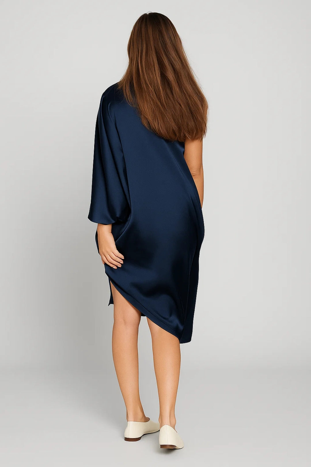 Elegantes Midikleid | Asymmetrischer Schnitt & Ein-Schulter-Design