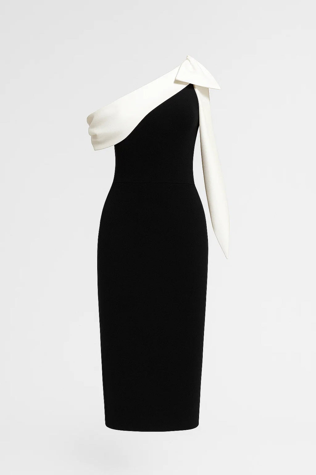 Elegantes Midikleid | Asymmetrischer Schnitt mit Schleifendetail