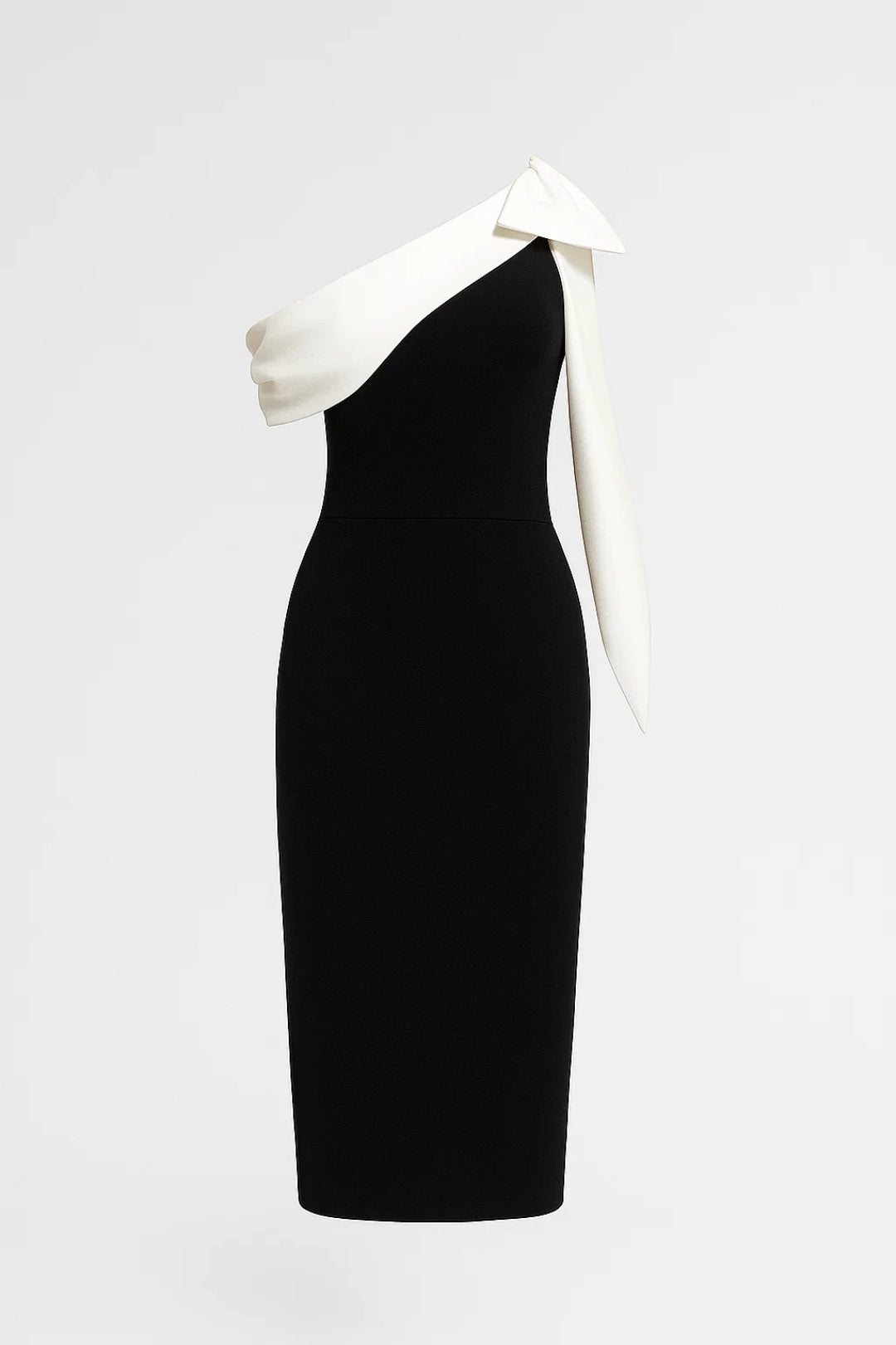 Elegantes Midikleid | Asymmetrischer Schnitt mit Schleifendetail