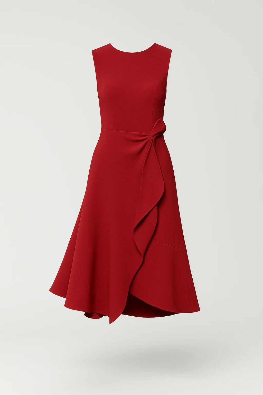 Elegantes Midikleid | Femininer Schnitt mit Volant – Zeitloser Stil