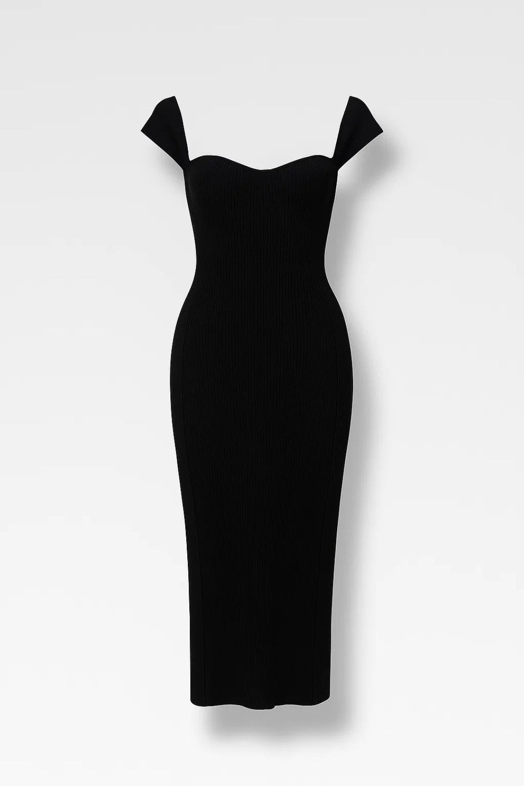 Elegantes Midikleid | Figurbetont mit Herz-Ausschnitt – Für besondere Anlässe