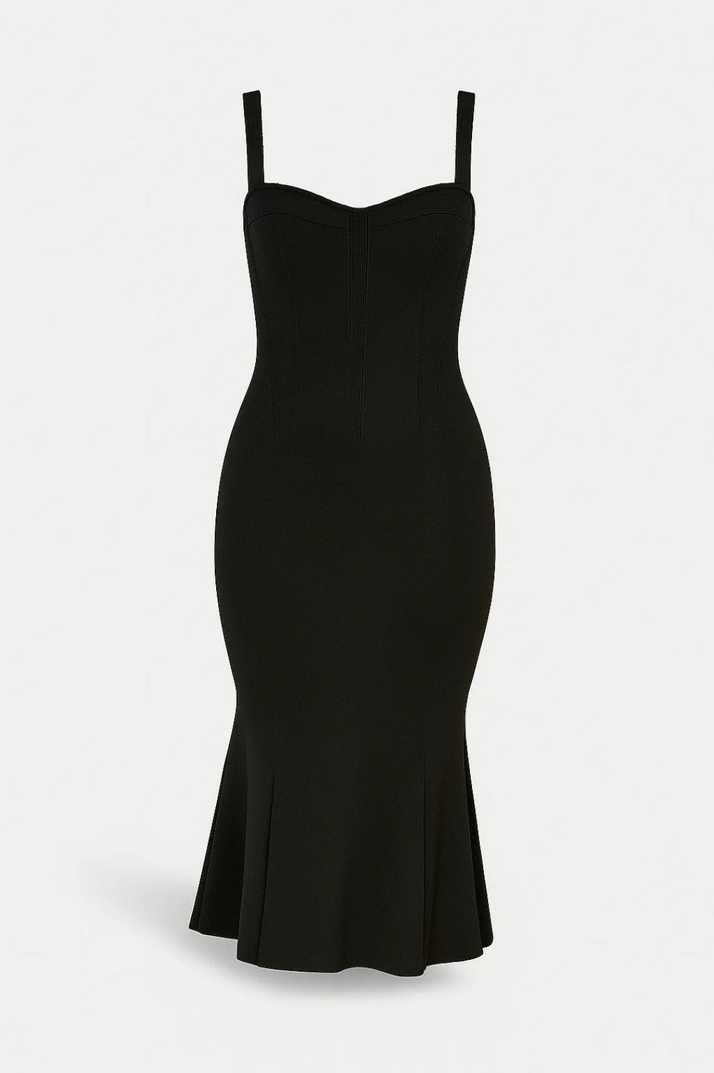 Elegantes Midikleid mit Trägern – Figurbetont für mühelosen Stil