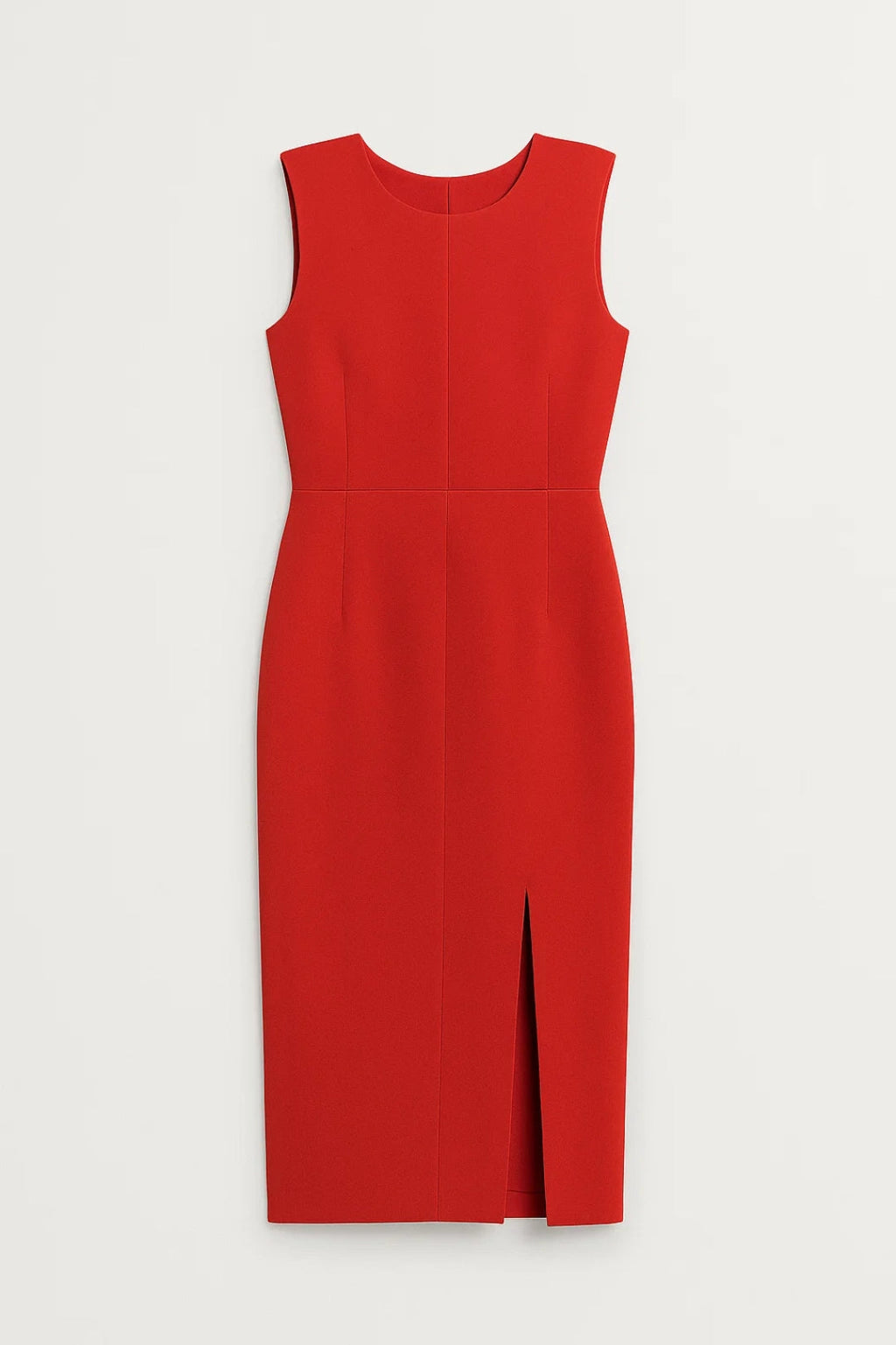 Elegantes Midikleid | Gerader Schnitt mit Schlitz für mühelosen Stil