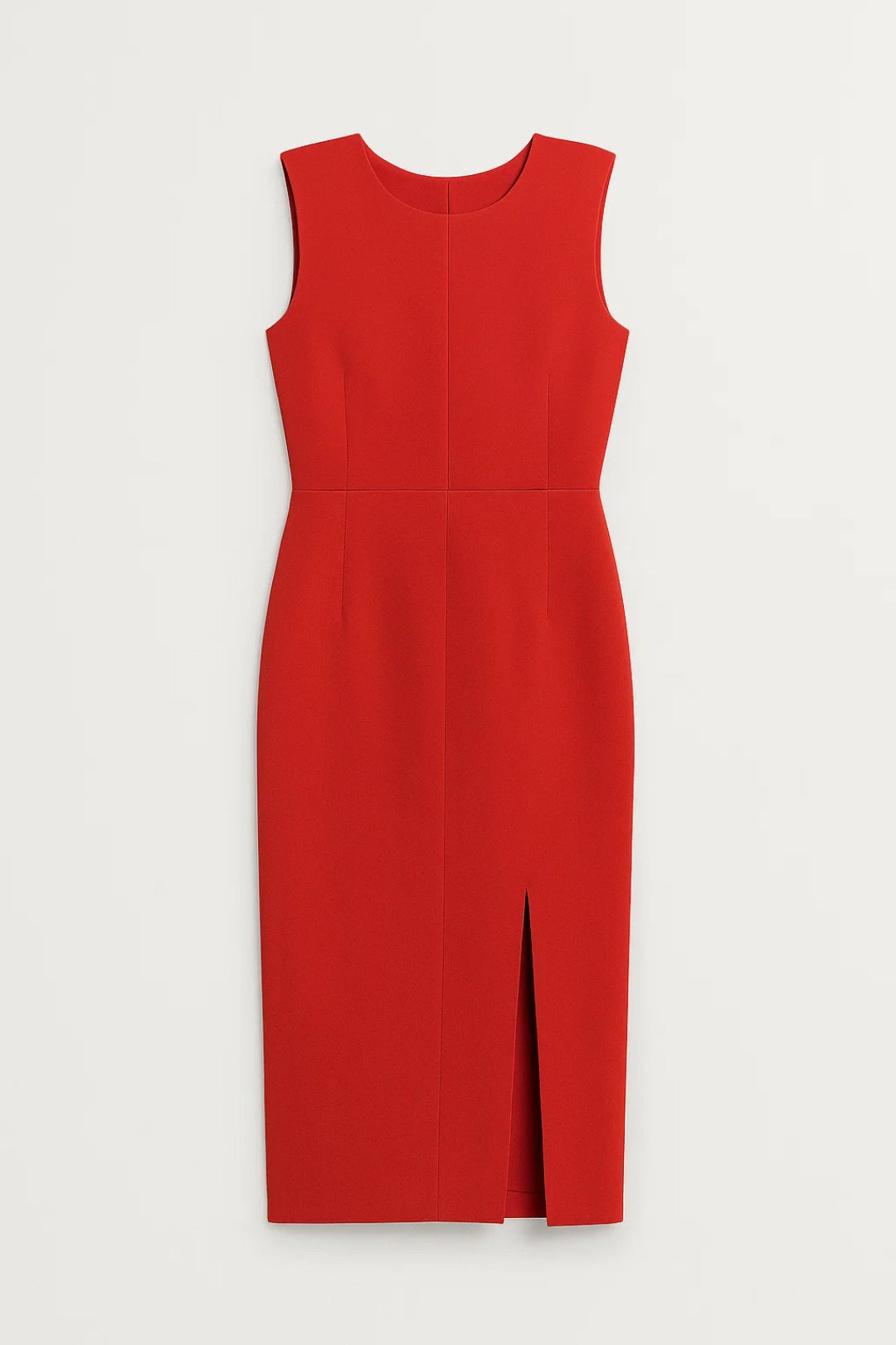 Elegantes Midikleid | Gerader Schnitt mit Schlitz für mühelosen Stil