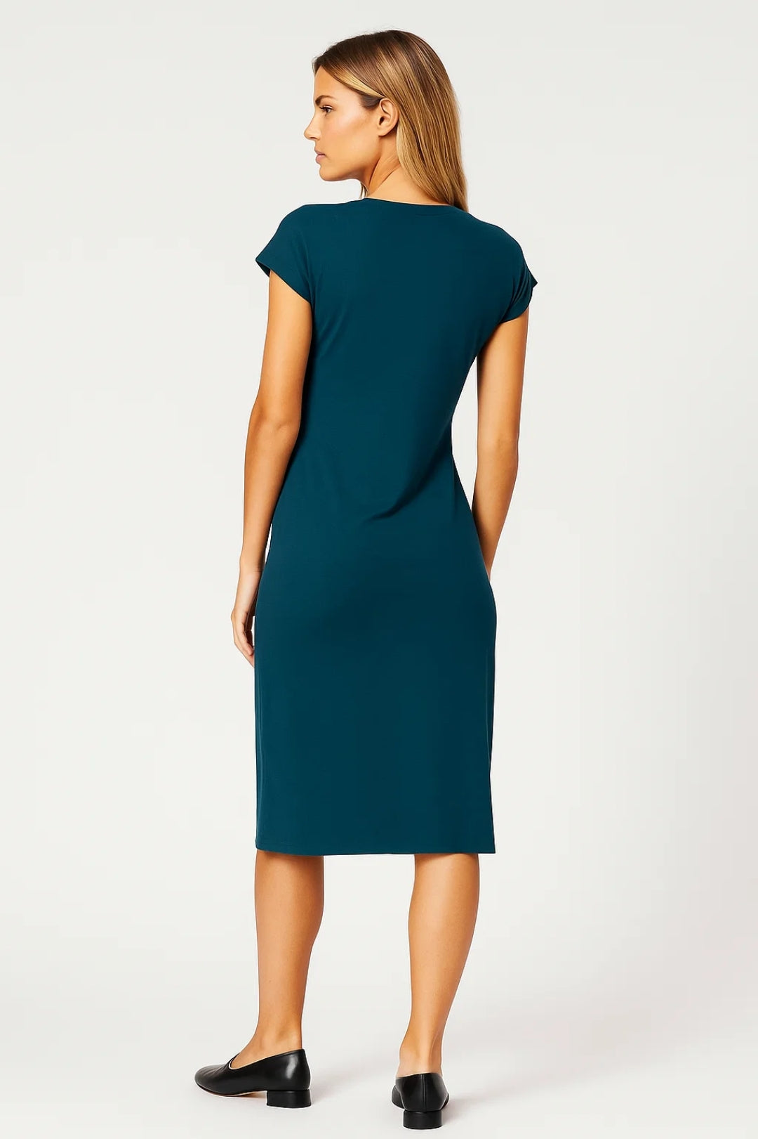 Elegantes Midikleid | Raffinierte Taillenfalten für zeitlose Anlässe