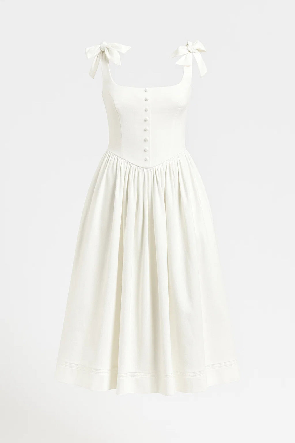 Elegantes Midikleid mit Schleifendetails – Klassische Schönheit für jeden Anlass