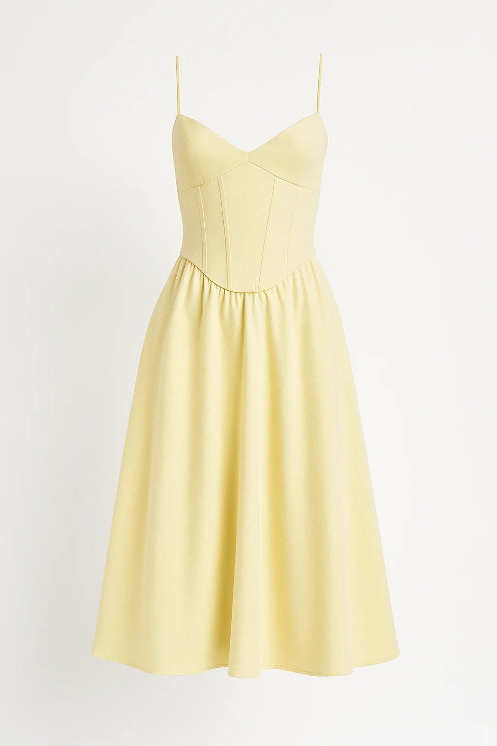 Elegantes Mittellanges Kleid | Spaghettiträger für mühelosen Chic